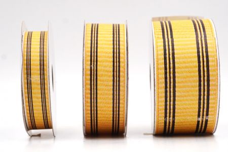 Жовта та чорна смугаста тканинна стрічка набір_AI